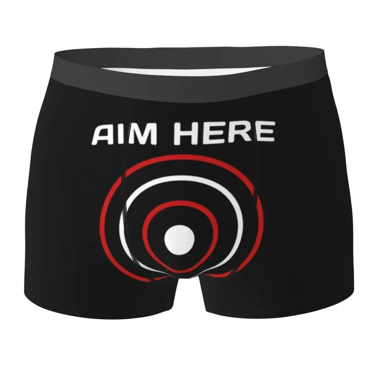 Boxer Underpants Shorts Aim Here Darts Players Bullseye Target Shooting Club Panties Male Breathable Underwear for Homme Man