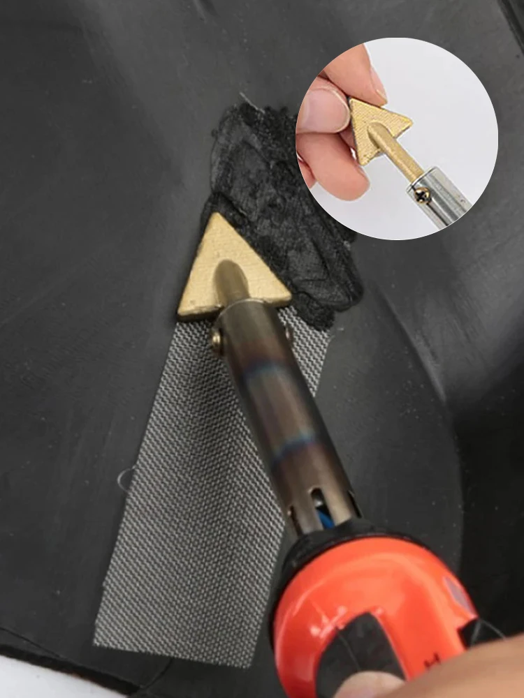 16/20mm Triangolare Rame Saldatrice Testa Testa di Rame Smoothing Testa di Ricambio Punta Per 60/80W Kit di Saldatura di Plastica