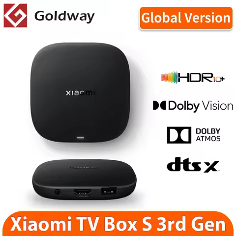 Xiaomi Mi TV Box S 3rd Gen Global Version 32GB ROM 4K Ultra HD Bluetooth WiFi 6 Smart Media Player Google TV Google Assistant