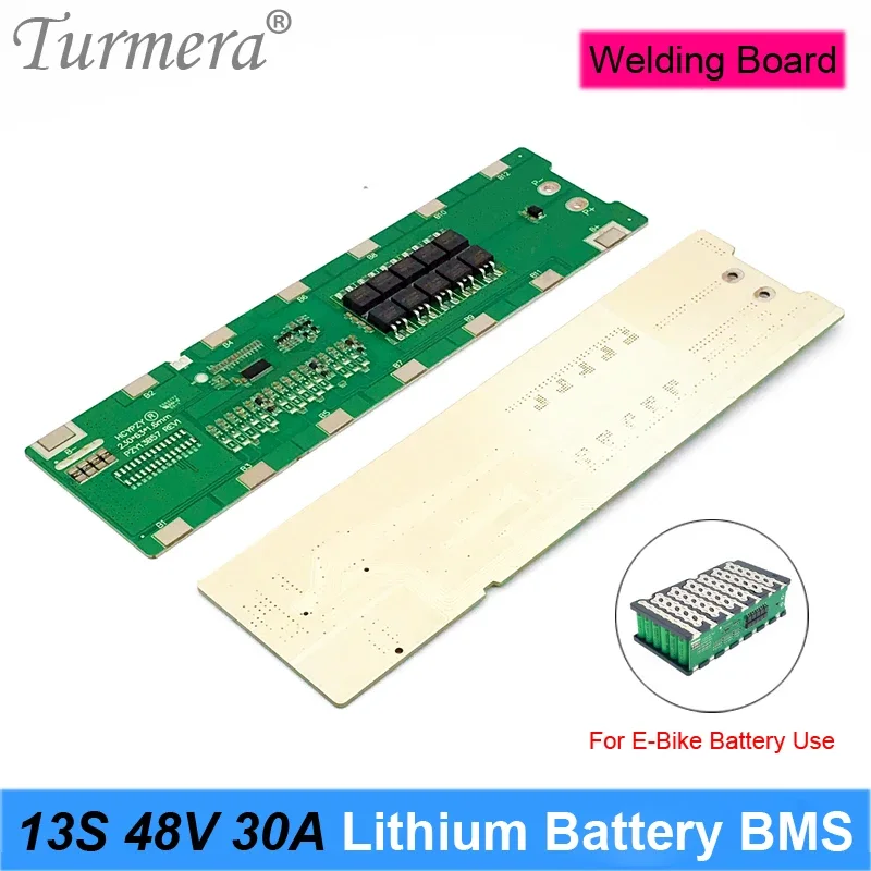 Turmera 13S 48V 30A BMS Lithium Battery Protection Board Spot Welding Bezpośrednie zastosowanie w akumulatorach do rowerów elektrycznych lub skuterów elektrycznych 48V 52V