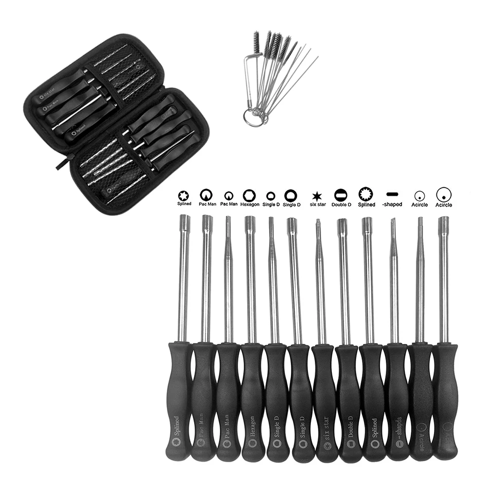 

12pcs cleaning needle/brush hex wrench Carburetor Adjustment Tool kit for string trimmer chainsaw hedge trimmer edger blower