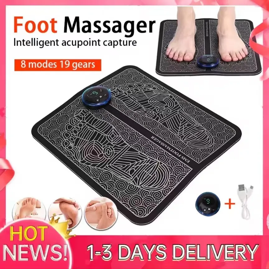 Ems Massage Elektrische Ems Voet Massage Pad Pengurut Kaki Ems Voet Massage Pad Voeten Simulator Patch Stimulator Massager