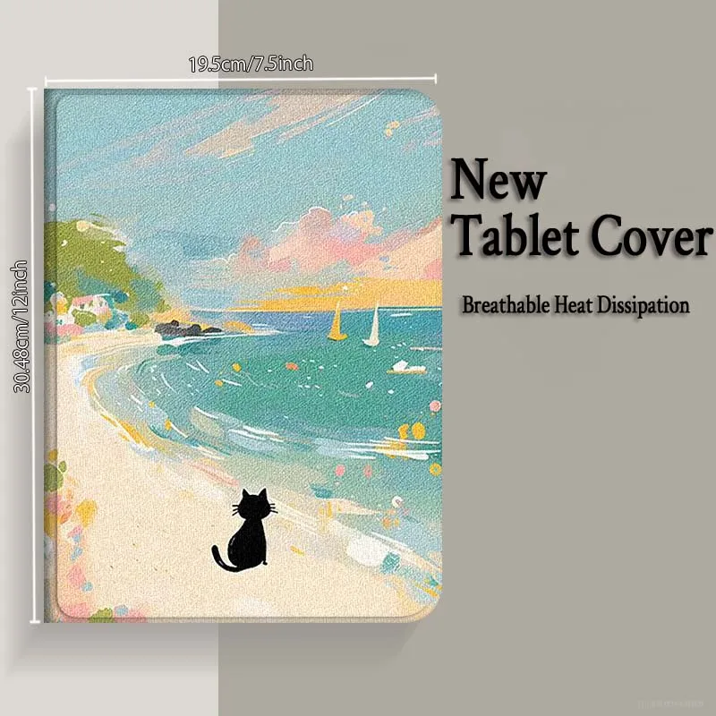 كابيبارا الملونة الكرتون القط لهواوي MediaPad 3 12 الهواء SE M6 M5 لايت برو 10.4 10.8 11 11.5 12.6 13.2 بوصة 5G اللوحي #4