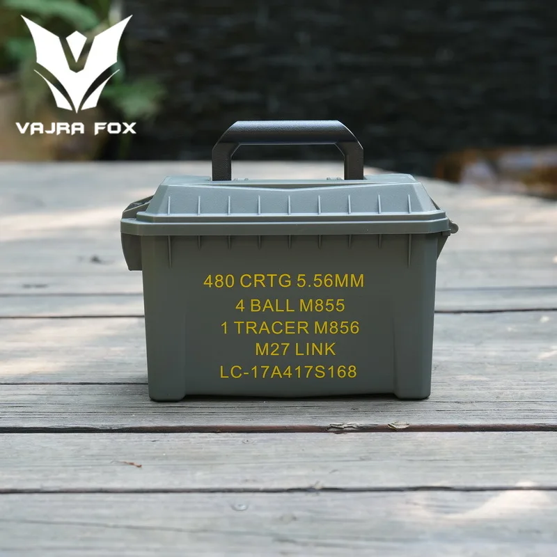 Waterproof Dustproof Ammo Box For Airsoft 5.56/7.62 Ammunition Storage Tactical Weapon Rifle Bullet Portable Suitcase