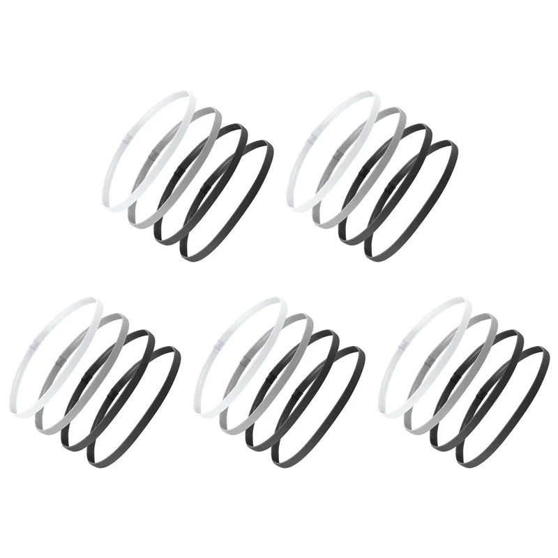 

20 Pieces Thick Non-Slip Elastic Sport Headbands Hair Headbands,Exercise Hair And Sweatbands For Women And Men