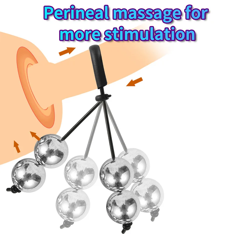 SM Male Penis Ring Exercise Device Penis Extender Enlargement Weight Drop Ball Stretcher Cock Semen Lock Erotic Sex Toys for Men