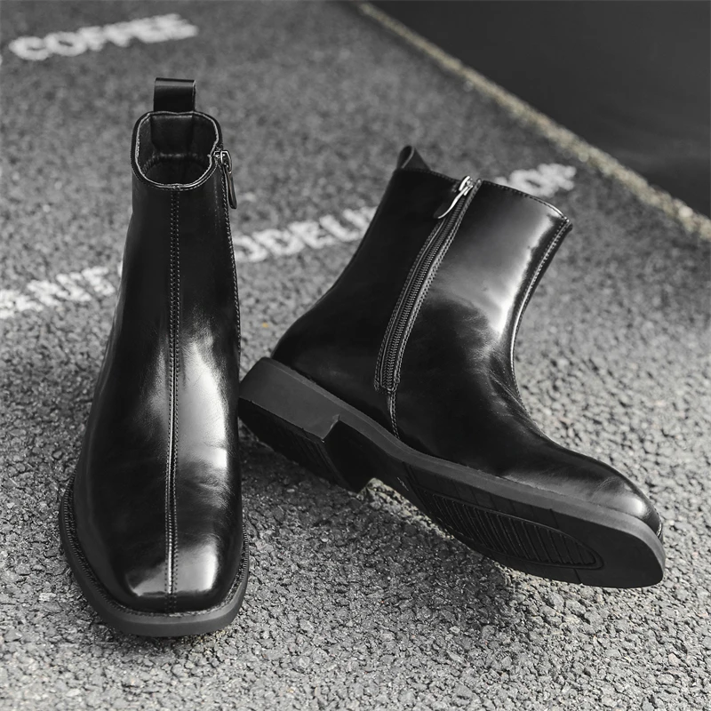 New Ins Style Men Chelsea Boots Featuring A Split DesignThat Is Simple Retro Fashionable Suitable for Daily Commuting Short Boot