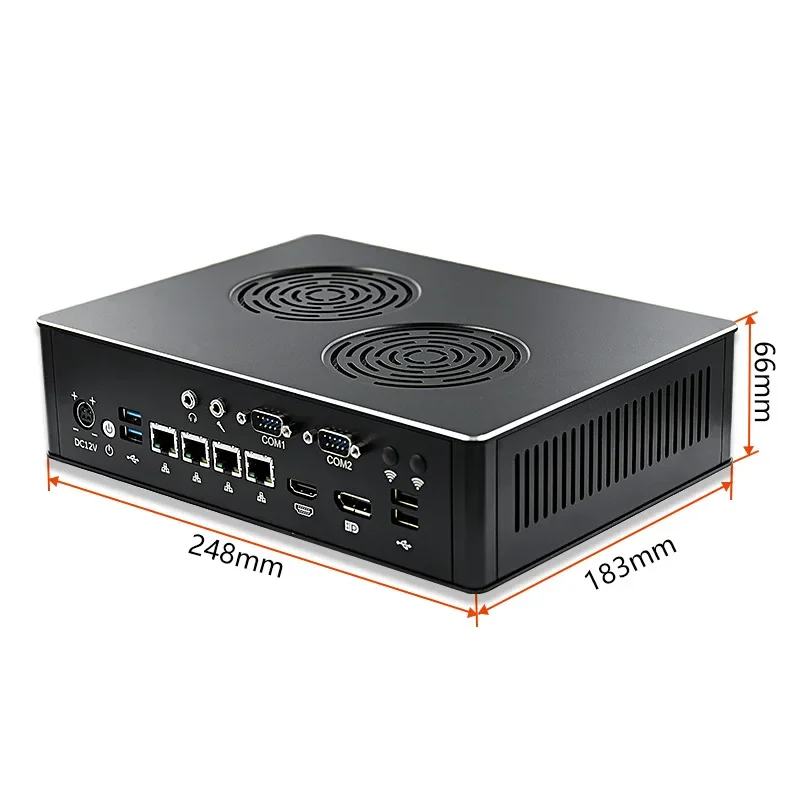 16-Core 32-thread mini host, supports MXM graphics workstation, quad network port mini computer
