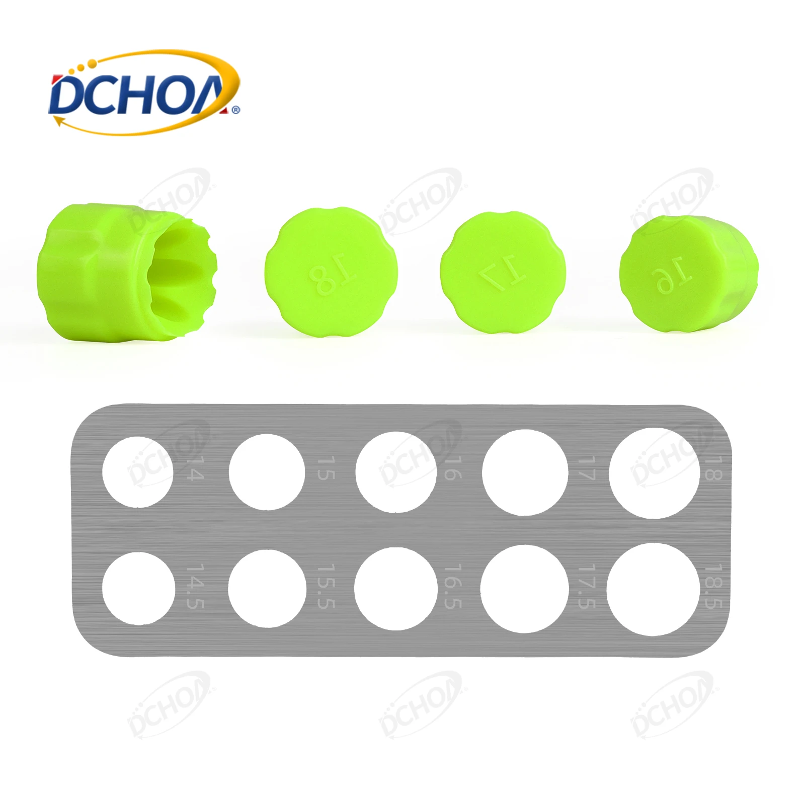 

DCHOA Sensor Pro Cutting 14.5~18.5mm Anti-Scratch Vinyl Wrap Film Reversing Parking Sensor Circle Cut Out Template Radar Aid Set