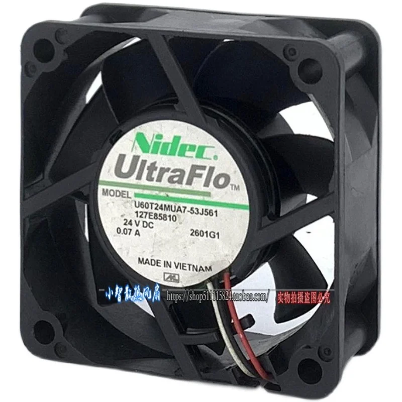 ORYGINALNY U60T24MUA7-53J561 24V 0.07A 6025 60*60*25mm NOWY WENTYLATOR CHŁODZĄCY RADIATOR