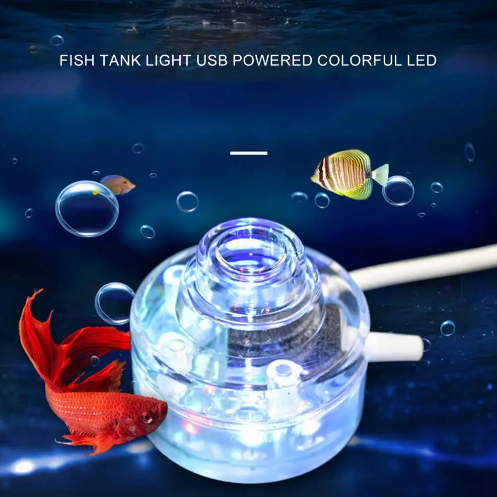 Fish Tank Light，Color Change，USB Powered Colorful，LED Aquarium Light，Bright Color Changing Fish Tank Lamp