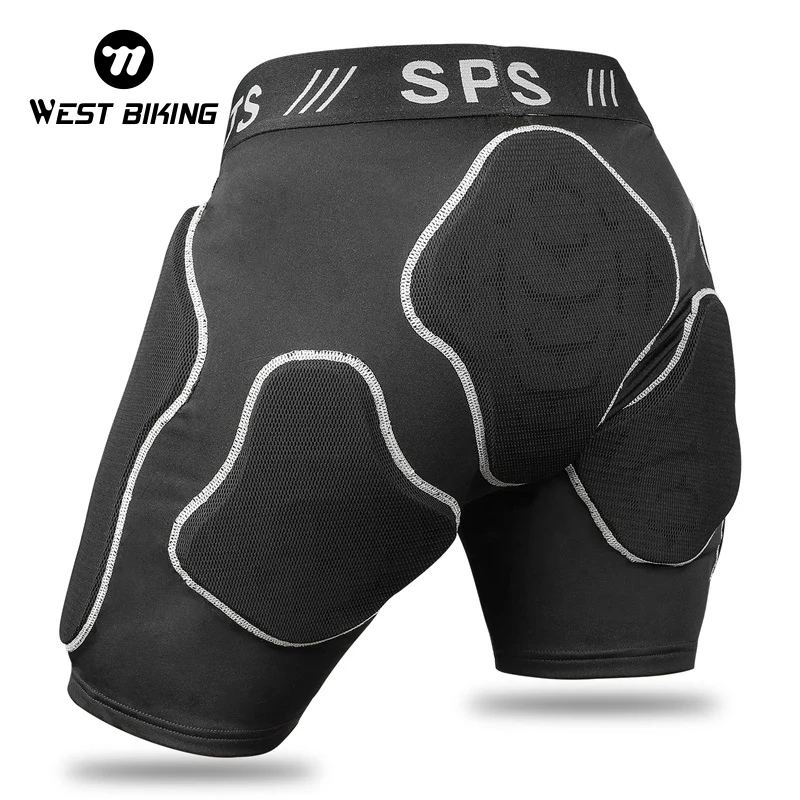 

WEST BIKING Snowboarding Shorts with Protection Hip 3D Padded Cycling Sport Skiing Knee Protector Snowboard Shorts S-XL