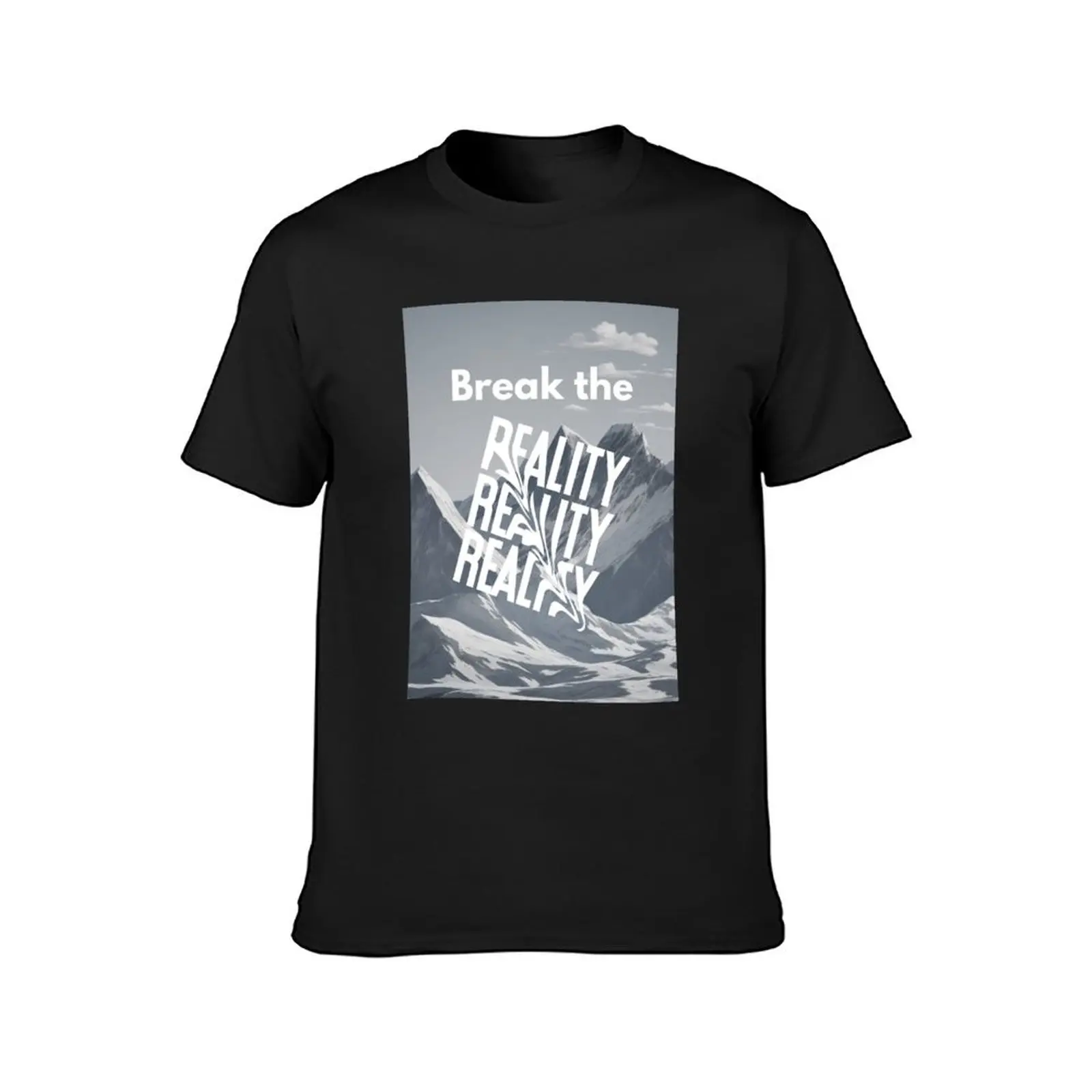 Camiseta de Breaker The Reality para hombre, ropa bonita lisa de peso pesado