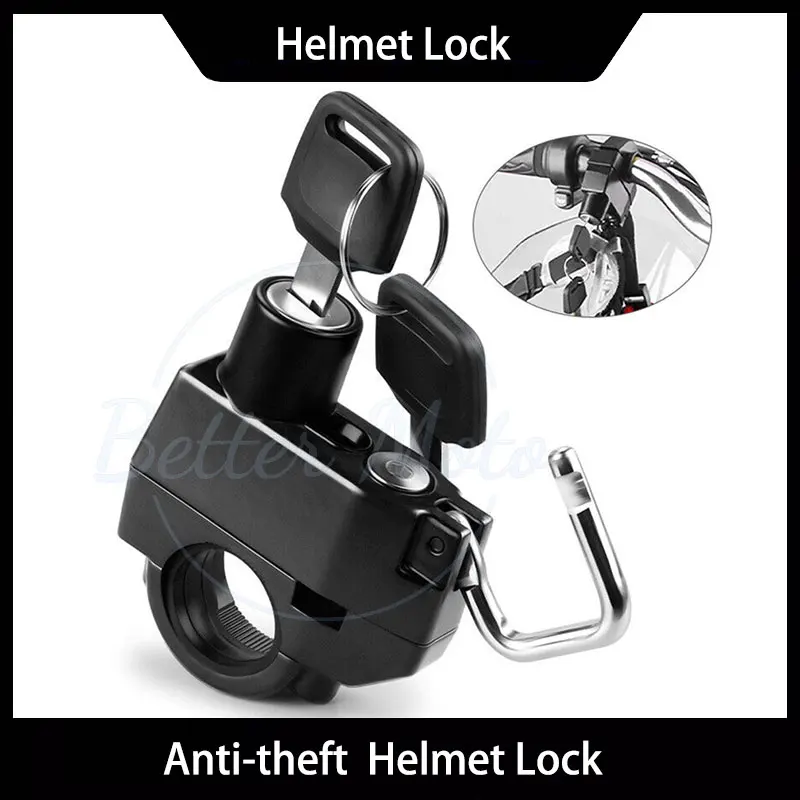 Universal Motorcycle Helmet Lock Anti-theft Security Safety For Handlebar Locking Cycling Equipment