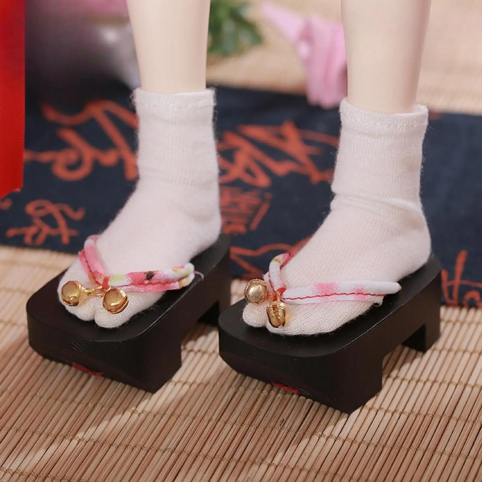 1/4 Dolls Shoes Fashion Resin Stylish with Bells Collection Miniature Elegant Footwear for Doll Model Dress up Figures Body Accs