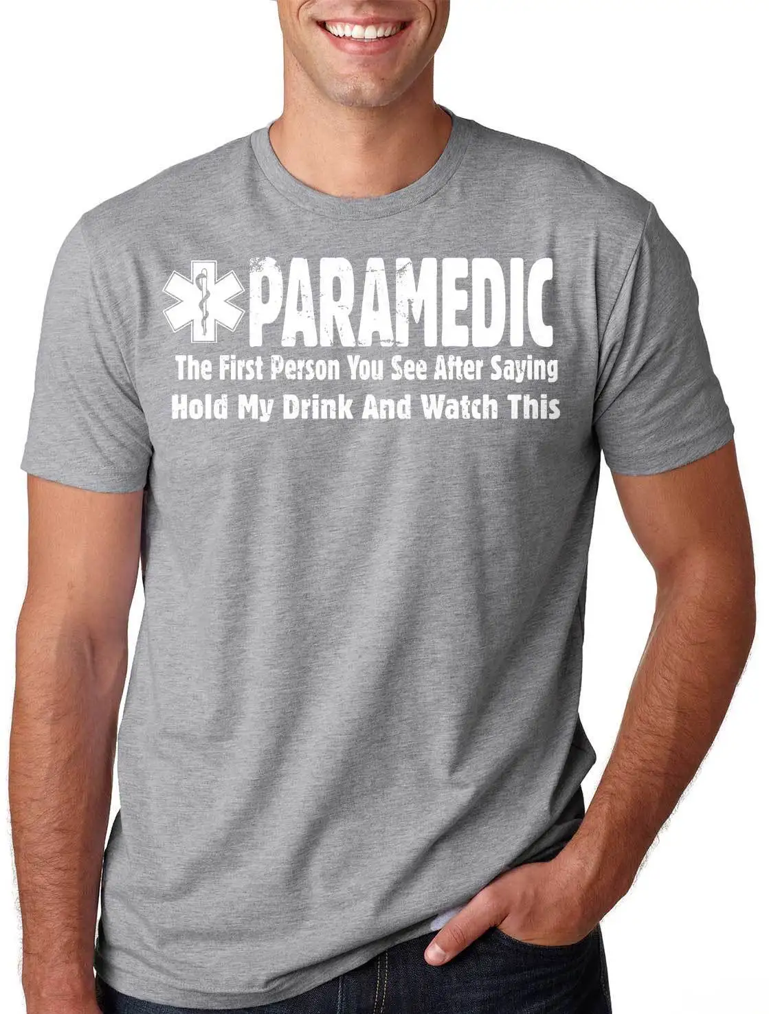 Funny Occupation EMT Paramedic T-Shirt 100% Cotton O-Neck Summer Short Sleeve Casual Mens T-shirt Size S-3XL