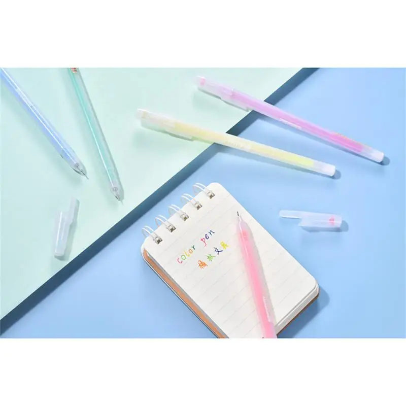 الطباشير متين ومريح وعملي للكتابة بطلاقة بألوان زاهية تشعر بالراحة قرطاسية شفافة قلم محايد