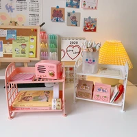Desktop Stationery Rack Storage Holder Multi-Functional Plastic Shelf Makeup Organizer Office Dormitory Desk Organizer Shelf 3