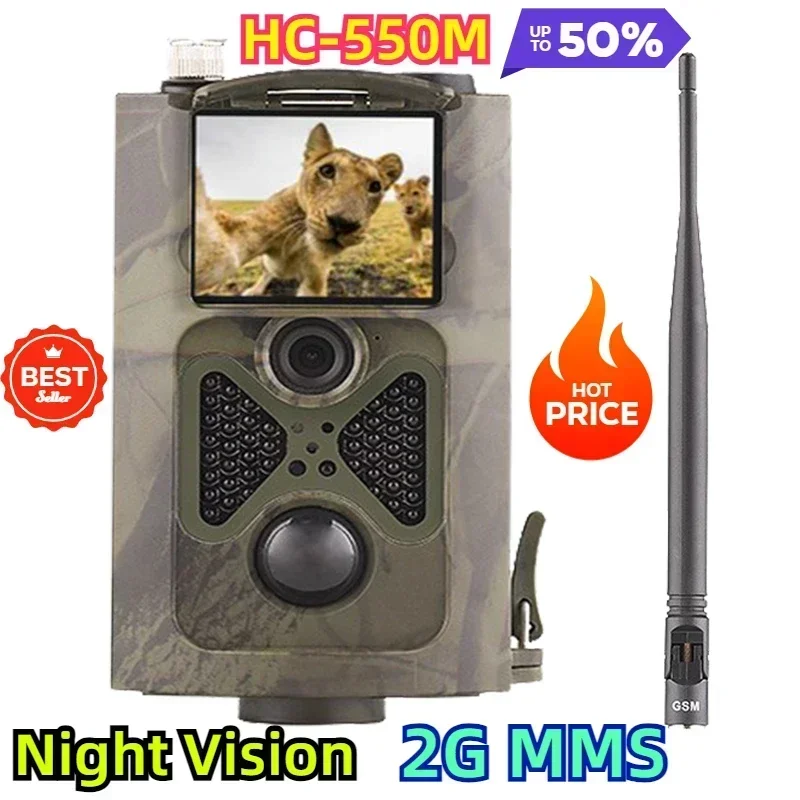 

For Wildlife Research & Farm Monitoring Real-time Transmission HC-550M 2G MMS Hunting Trail Camera Infrared Night Vision Camera