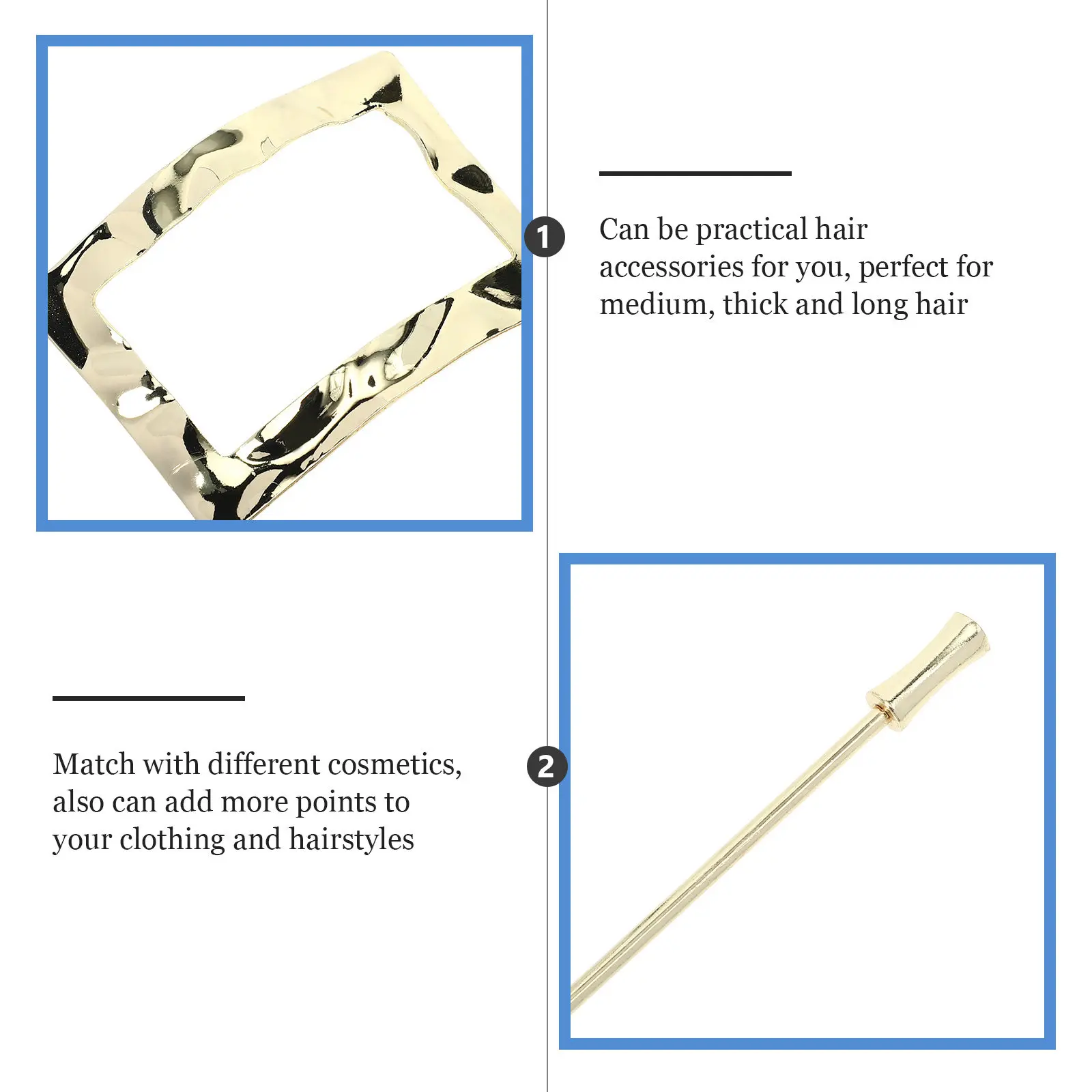 2Pcs Metal Hair Cuff Clips Delicate Knot Hair Slide Clips for Women Vintage Alloy Chignon Bun Holders Stylish Chignon Bun Cover