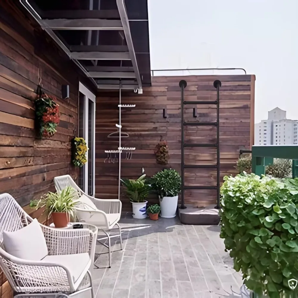 سلم سرير علوي معدني موفر للمساحة للمنزل والعلية والطابق السفلي والهروب في حالات الطوارئ