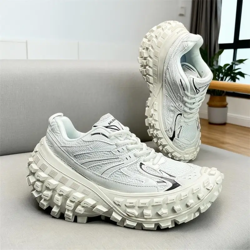 

2026 New Lace-Up Paris Style Dad Shoes, Unisex Thick-Sole Height-Increasing Outdoor Casual Trend Sneakers