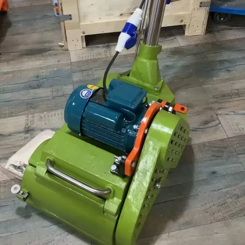 CE Certification Wood Floor Sander Hand Push Dust Collection High Efficiency Hardwood Floor Renovation Site