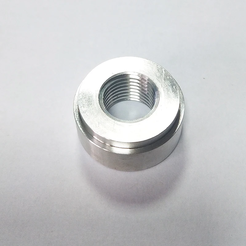 M16X1.5 ALUMINUM FEMALE WELD ON / WELD IN FLANGE FITTING BUNG,LOW PROFILE