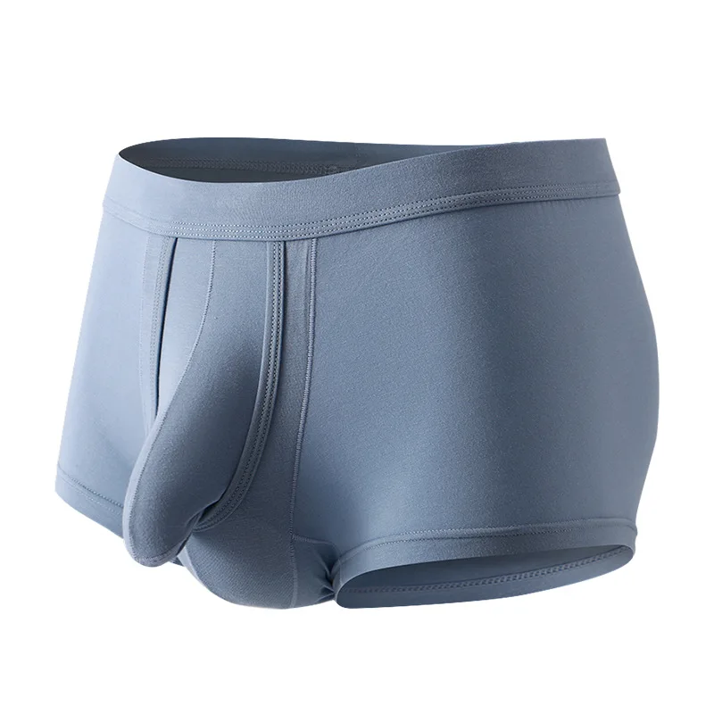Men's Boxers Pouch Bullets Separation Underwear Elephant Nose Underpants Thin Breathable Panties Summer Trunks Lingerie