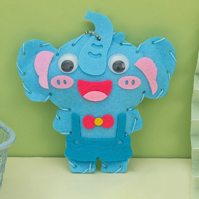 Cartoon Tier DIY Nähen Bastelset Spielzeug Tier Vlies Puppe Vlies handgemachte Set Geschenk