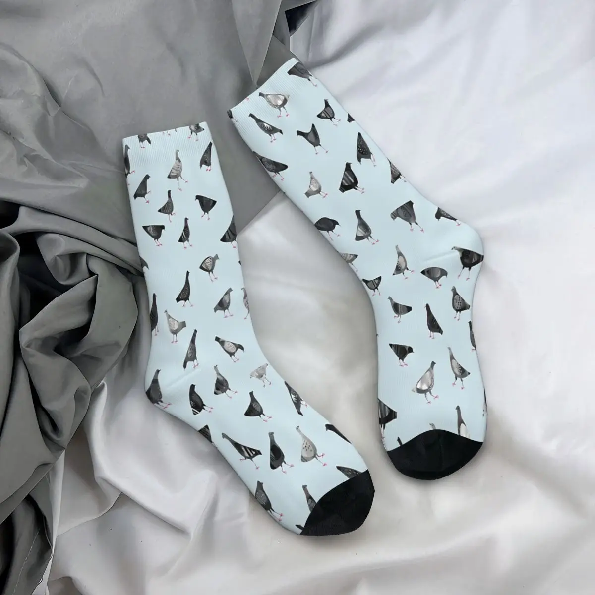 Pigeons Doing Pigeon Things Socks Male Mens Women Spring Stockings Hip Hop