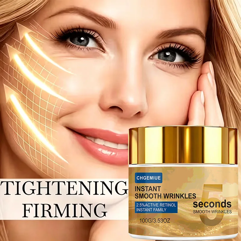 Instant Smooth Wrinkles Retinol Cream, 2.5% Active Retinol Face Cream, 5 Seconds Anti-Aging Facial Moisturizer for Fine Lines &