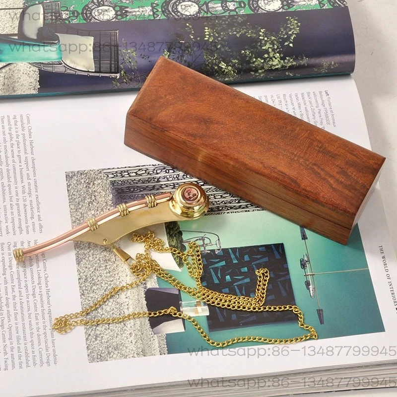 

Europe Imported Brass Retro Nostalgic British Royal Navy Sailor Whistle Necklace Pendant Creative Jewelry Ornament