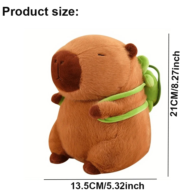 1PC Cute Turtle Backpack Capybara Plush Toy Stuffed Animals Soft Doll Kids Toys Birthday Gift Backpack Bear Toy Lucky Gift