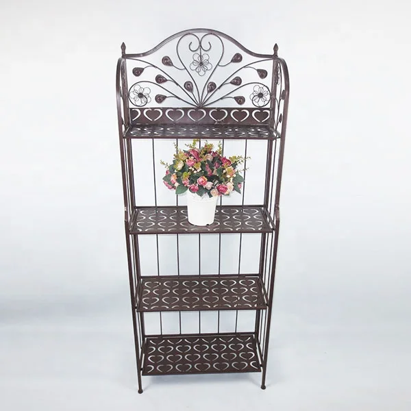 

Metal book shelf and bookcase kitchen floor display rack flower plant stand holder storage rack