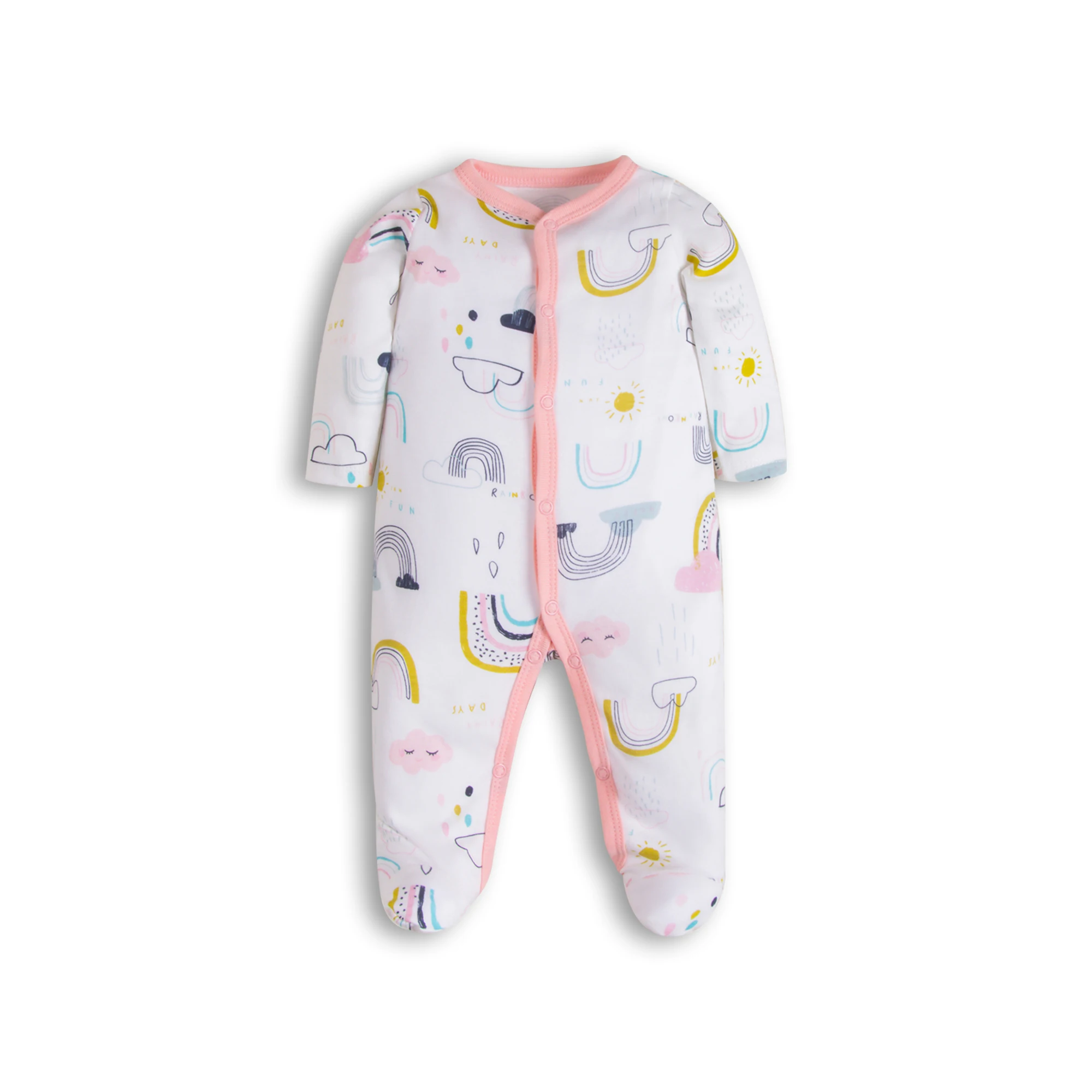 

Cozy Long Sleeve Footed Onesie for Newborns, Infant's Clothing, Soft Baby Clothes Romper.