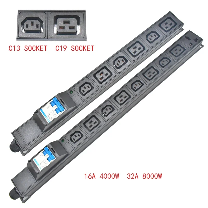 distribuicao de energia pdu soquete do interruptor de ar c13 c19 socket unidade de 01