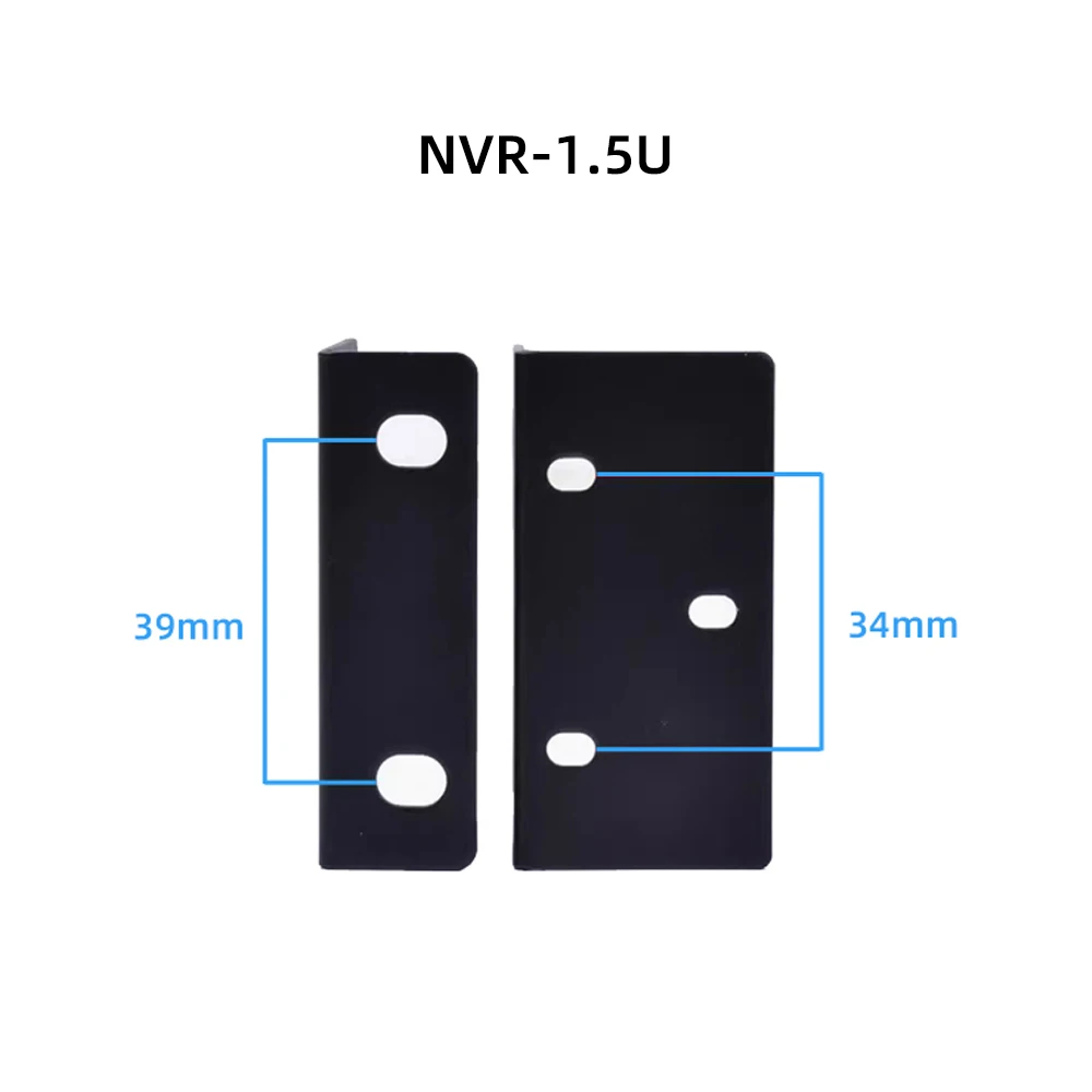 DVR NVR Rack Mount Ears Fixing Bolt Bracket for Hikvision 1U/1.5U/2U NVR Video Recorder CCTV Security Accessory Hanging Headset