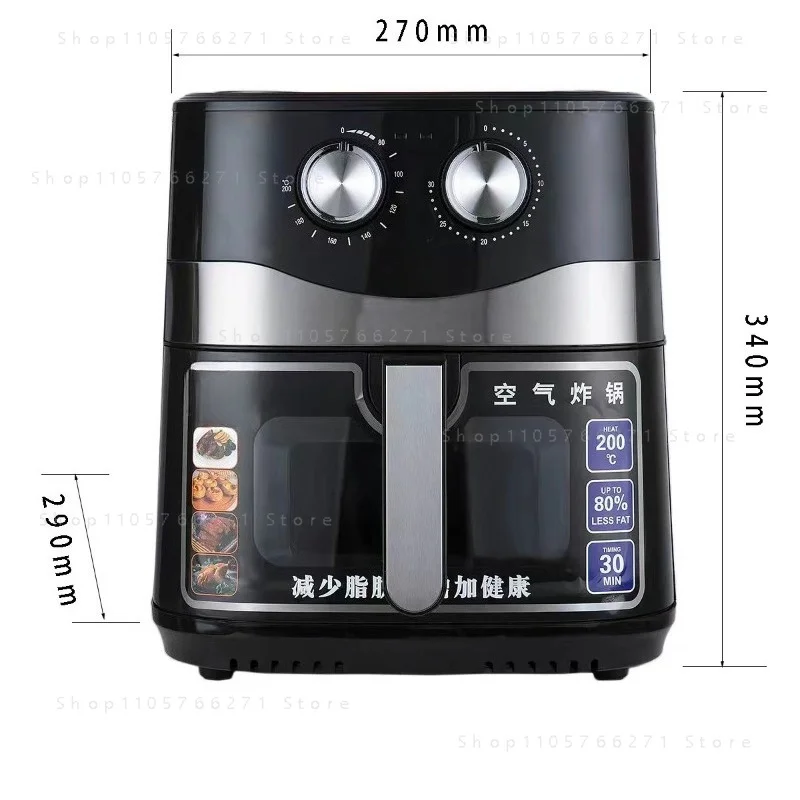 Large capacity air fryer home cross-border intelligent new touch electric fryer French fries electromechanical oven