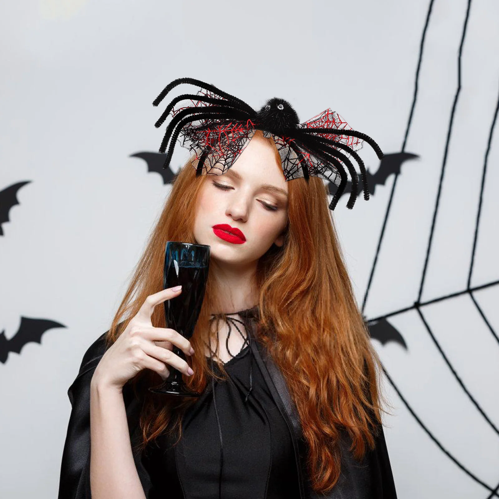 

Spider Headband Halloween Party Headdress Lightweight Comfortable Wear Universal Size Festive Holiday Accessories Adults