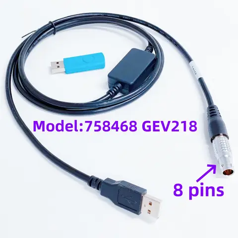 GEV218 USB data cable 8-pin for Leica TM30 /TS30 TOTAL STATION