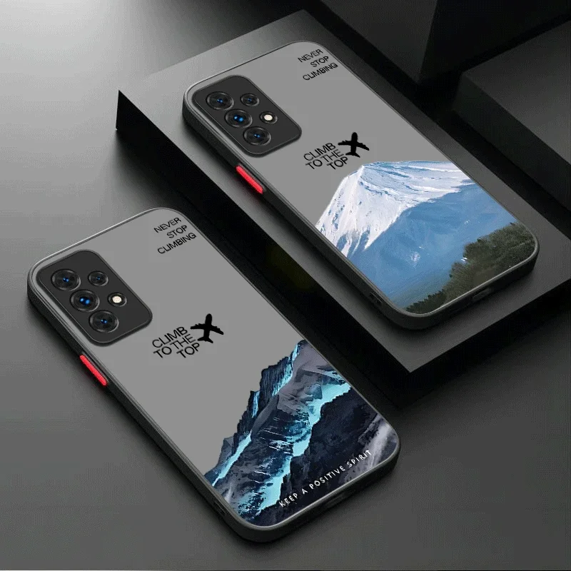 雪山航空機ケース Samsung Galaxy A05 A05S A33 A54 A24 A34 A14 A53 A23 A13 A52 A52S A32 A22 A12 A51 A71 A31 A50用