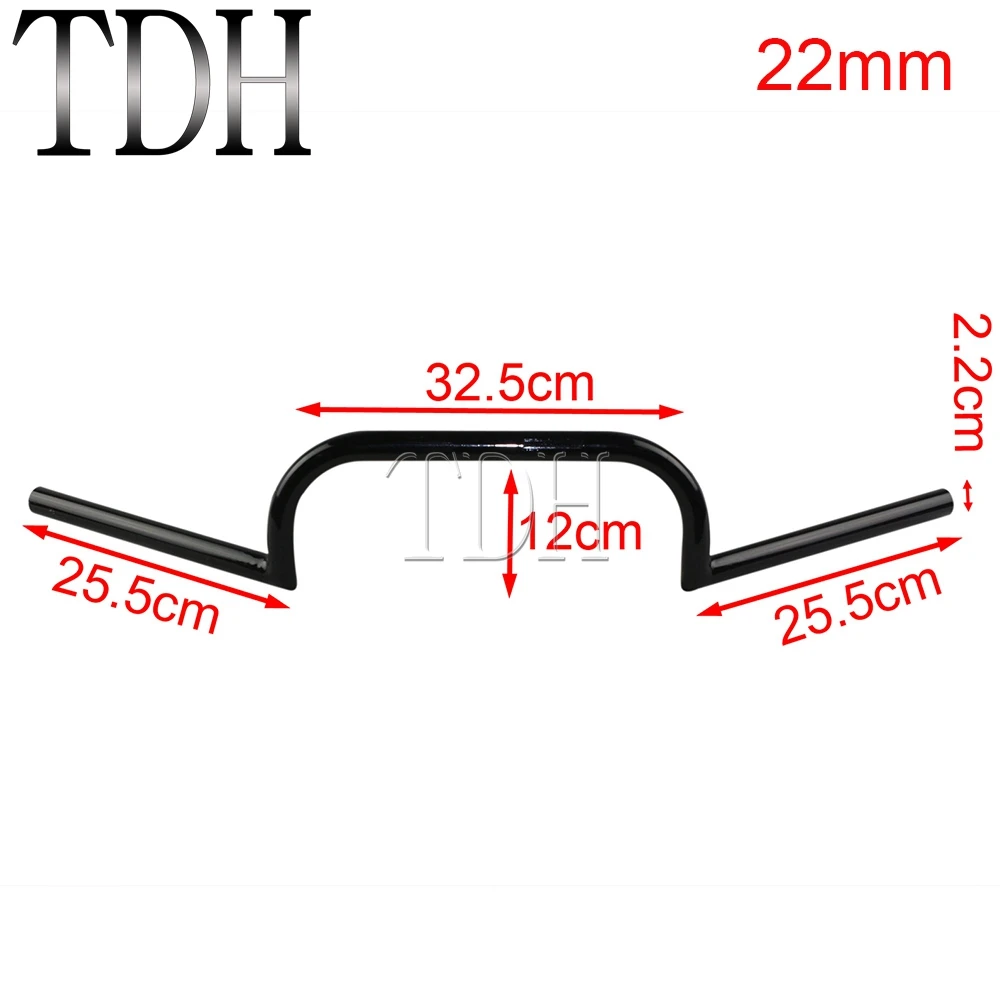 Classic Clubman Drop Bar Pullback Handlebar 22mm 25mm Universal For Cafe Racer Cruiser Bobber Chopper Scrambler GS450 GS550 650