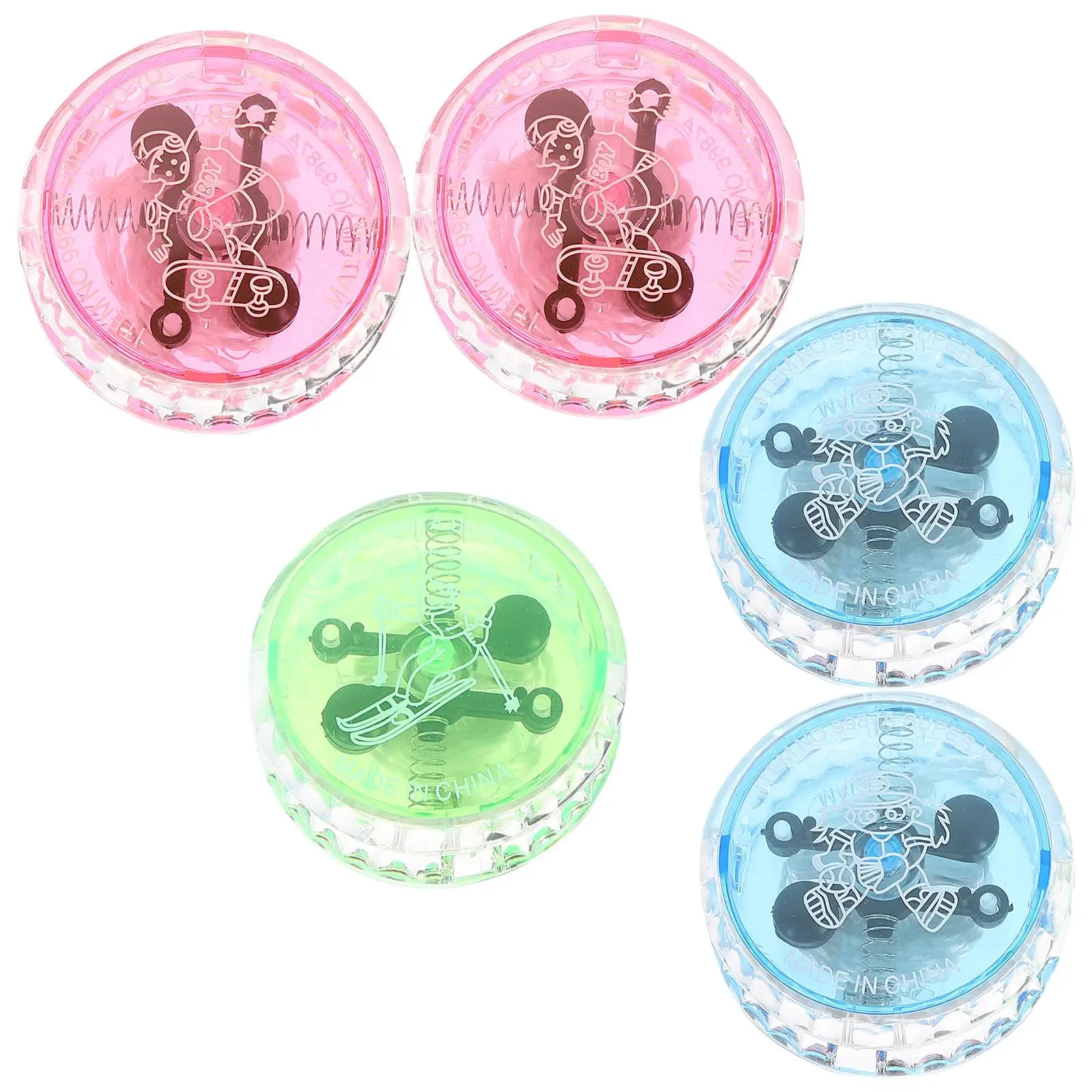 

5pcs LED Glow Toys Luminous Plastic Beginners Creative Ball Hand Eye Coordination Symmetrical Design