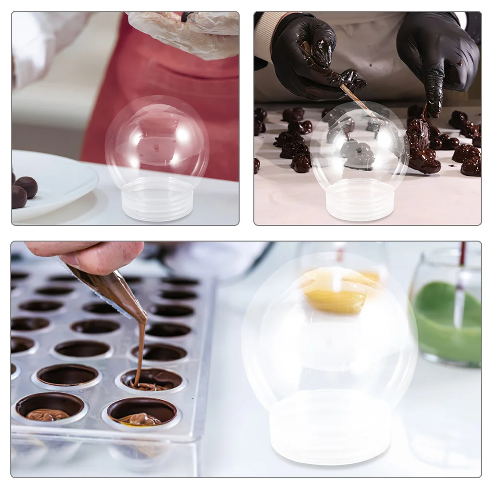 

6Pcs DIY Clear Plastic Water Globes 300ml Empty Snow Globe DIY Supplies Christmas Craft Making Clear Plastic Water Globe