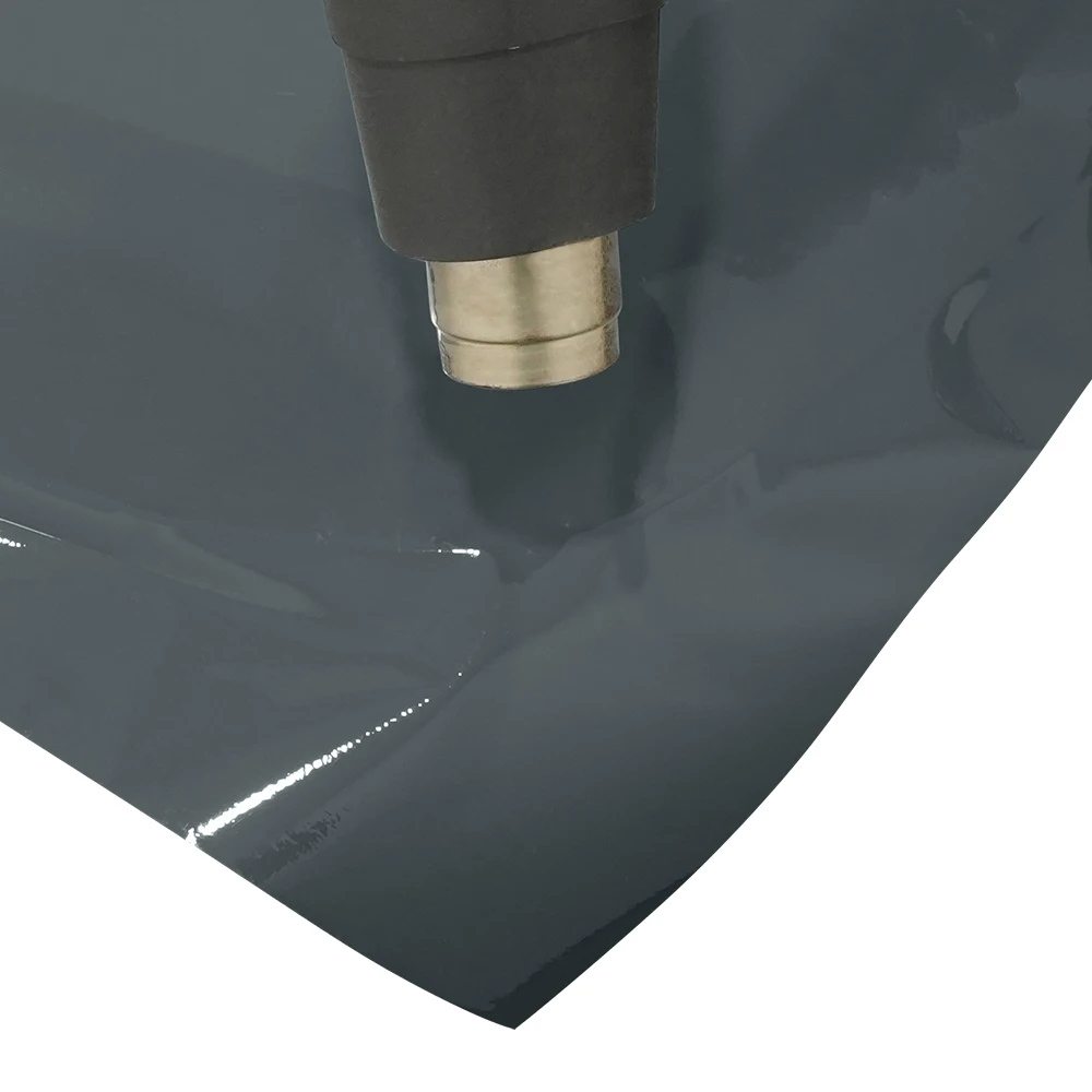 สีเทาเคลือบเงารถสติกเกอร์เปลี่ยนสีฟิล์มไวนิลฟองฟรีฟิล์ม PVC รถห่อรูปลอกรถอุปกรณ์ตกแต่งอัตโนมัติ