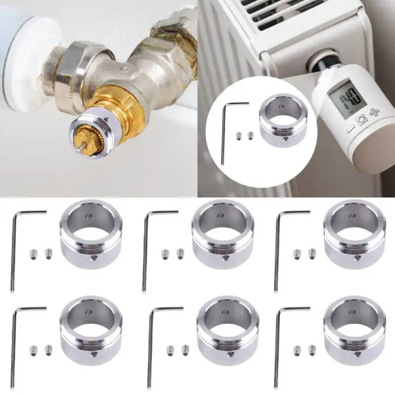 1Set Heizkörperventil-Thermostatkopf mit Streifen M30 x 1,5 Heizkörperthermostat-Adapter Heizkörperzubehör für Ra Rav Ravl Ventil