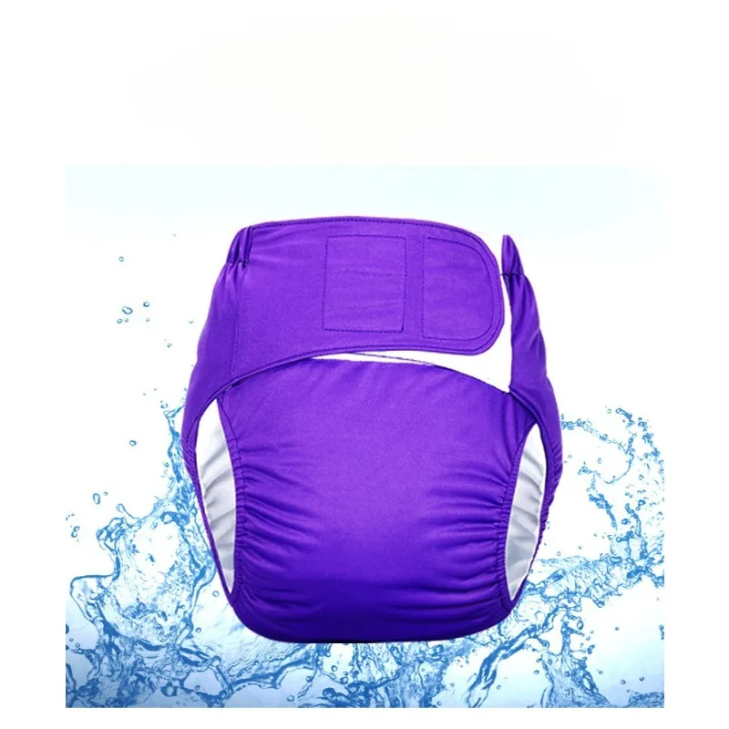 세탁 가능한 성인용 천 기저귀, 벨크로 누수 방지 요실금 팬츠, 침대에 누워 있는 노인을 위한 실용적인 가정 간호 솔루션