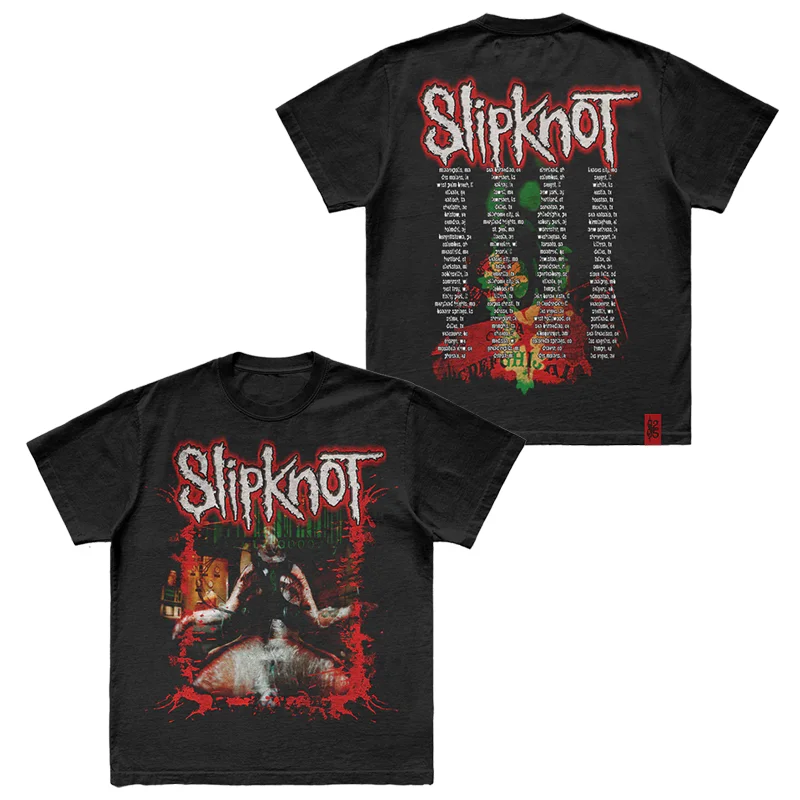 Classic  SLIPKNOT Band Dark Gothic Style T-Shirt 100% Cotton Graphic Tee Men Women Summer Streetwear - view 4