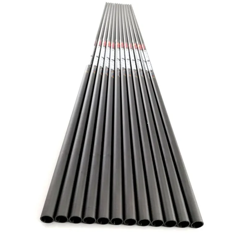 Archery Carbon Arrow Shafts ID4.2mm/6.2mm Spine300 340 400 500 600 700 800 900 1000 Compound Recurve LongBow Bow Hunting 12PCS